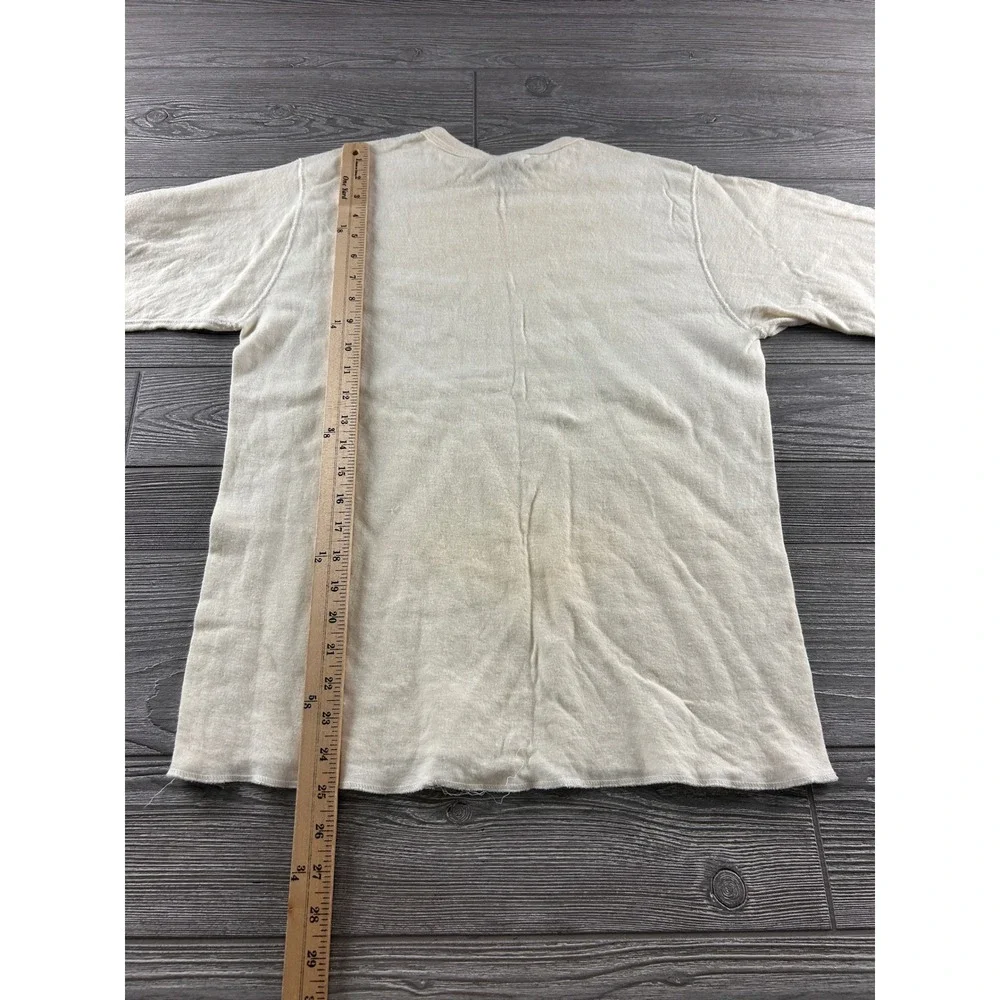Vintage Duofold Thermal Shirt Mens XL Cream Wool Blend Long Sleeve Made in USA